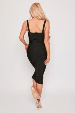 Amber - Black Bandage Midi Dress -Deals Sarto View Store 11 04 missg 1312