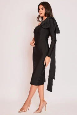 Mariella - Black One Shoulder Bandage Midi Dress -Deals Sarto View Store 15 09 MISSG 45156