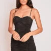 Harpa - Black Ruched Bodycon Dress
