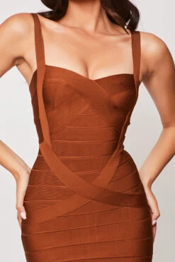 Saffie - Rust Bandage Dress -Deals Sarto View Store 18 08 MISSG 40218