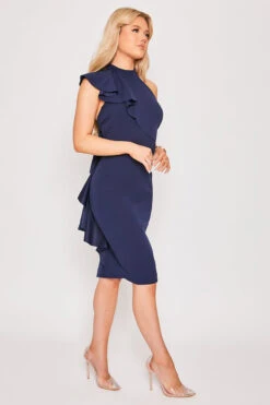 Lucienne - Navy Detailed Layered BodyCon Dress -Deals Sarto View Store 19 11 MISSG 53776
