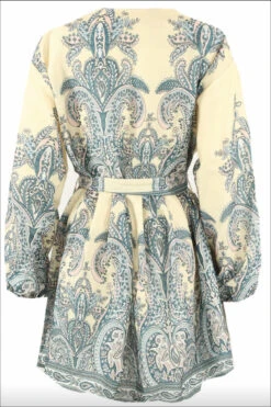 Marquis - Lemon Paisley Belted Flare Mini Dress -Deals Sarto View Store 19 b753d8d5 c11d 453c 867d cfb0cda329bf