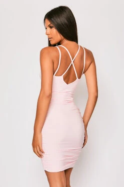 Meghann - Baby Pink Slinky Bodycon Dress -Deals Sarto View Store 23 05 MISSG 72971