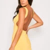 Tyla - Yellow Jersey Low Back Mini Dress
