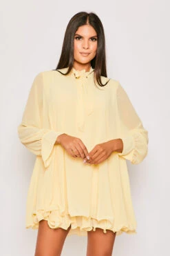 Chelsea - Lemon Frill Hem Day Dress 8 Chelsea - Lemon Frill Hem Day Dress -Deals Sarto View Store 28 03 MISSG2 69196