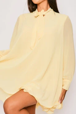 Chelsea - Lemon Frill Hem Day Dress 9 Chelsea - Lemon Frill Hem Day Dress -Deals Sarto View Store 28 03 MISSG2 69202