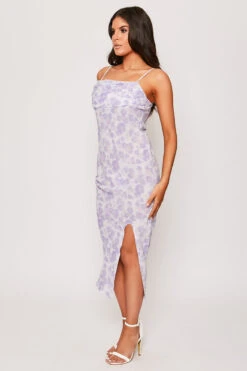 Simone - Lilac Watercolour Print Midaxi Dress -Deals Sarto View Store 28 05 MISSG 14700