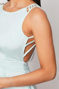Hanalise - Mint Green Detailed Back Skater Dress -Deals Sarto View Store 28 05 missg 4068