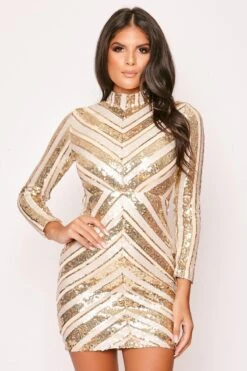 Golda - Long Sleeve Belted Bodycon Dress -Deals Sarto View Store 28 09 missg 6413