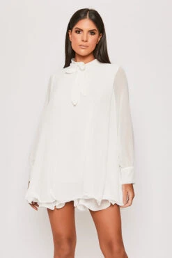 Chelsea - White Frill Hem Day Dress -Deals Sarto View Store 31 01 MISSG 62294