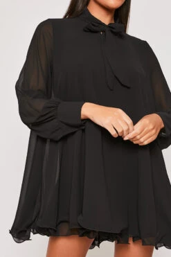 Chelsea - Black Frill Hem Day Dress -Deals Sarto View Store 31 01 MISSG 62323
