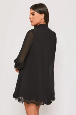 Chelsea - Black Frill Hem Day Dress -Deals Sarto View Store 31 01 MISSG 62334