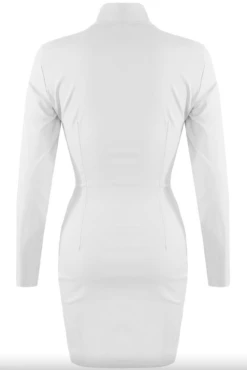 Erica - White Long Sleeve Ruched Shirt Dress -Deals Sarto View Store Screenshot2021 09 02at19.26.25