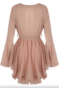Hanella - Rose Pink Chiffon Belted Skater Dress -Deals Sarto View Store Screenshot2022 02 06at11.42.44