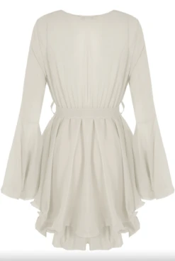 Hanella - White Chiffon Belted Skater Dress -Deals Sarto View Store Screenshot2022 02 06at11.43.20