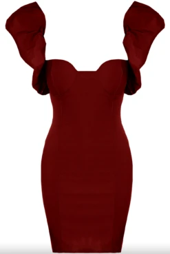 Hazel - Wine Puff Sleeve Mini Dress -Deals Sarto View Store Screenshot2022 09 01at14.50.53