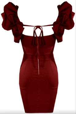 Hazel - Wine Puff Sleeve Mini Dress -Deals Sarto View Store Screenshot2022 09 01at14.51.05