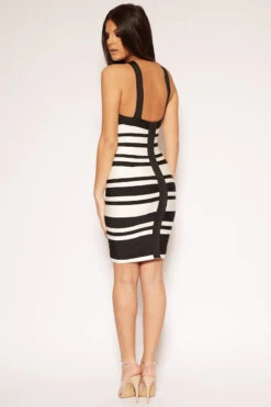 Reeva - Black & White Bandage Dress -Deals Sarto View Store missg.arril .201825747