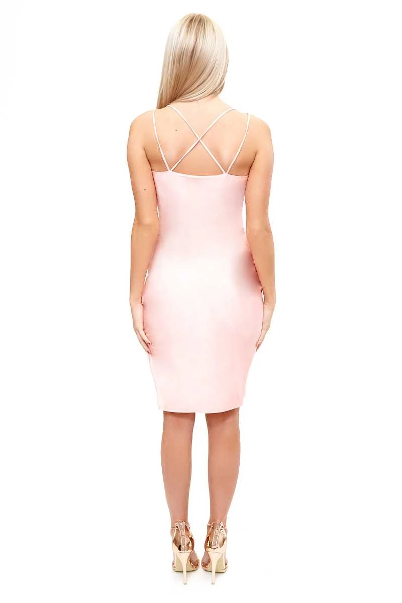 Lilith - Pink Cami Gathered Wrap Dress 7 Lilith - Pink Cami Gathered Wrap Dress - Image 7