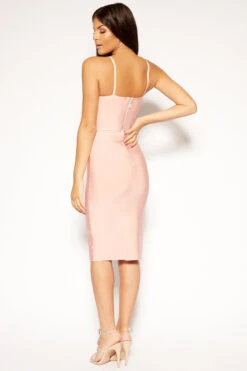 Tonia - Blush Pink Cut Out Bandage Dress -Deals Sarto View Store missg.jun2 .201830688