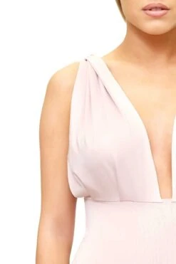 Francesca - Pink Twisted Shoulder Mini Bodycon Dress -Deals Sarto View Store missg.mar .2.20175540