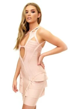 Sorrento - Pink Structured Bandage Dress -Deals Sarto View Store missg.mar .2.20176813