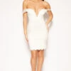 Lili - White Lace Off The Shoulder Bodycon Dress