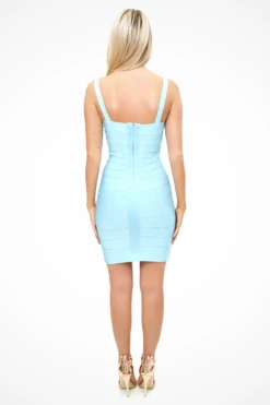Saffie - Aqua Blue Bandage Dress 7 Saffie - Aqua Blue Bandage Dress -Deals Sarto View Store missg.nov .20161270