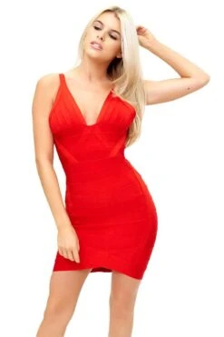 Nikalia - Red Bandage Dress -Deals Sarto View Store nikalia r2