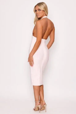 Felicity - Pale Pink Halterneck Bandage Midi Dress 9 Felicity - Pale Pink Halterneck Bandage Midi Dress -Deals Sarto View Store wjrs5736.1566222022